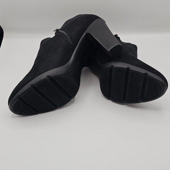 Anne Klein AKSPORT Heeled Ankle Bootie| Black Faux Suede | Size 11 | NWOT - Picture 3 of 8